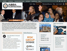 Tablet Screenshot of absa.org